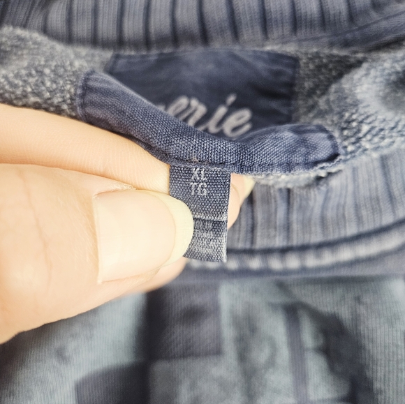 Aerie Checked Out Blue Oversized Boxy Slouchy Crewneck Sweatshirt XL - Picture 6 of 7